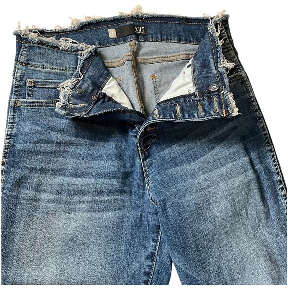 KUT From The Cloth High-Rise Fab Ab Ankle Skinny Women's Size 8 Super Stretch - Picture 3 of 11